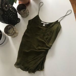 DVF Green Silk Camisole